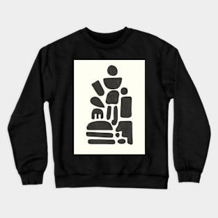 Painted Abstract Shapes Crewneck Sweatshirt